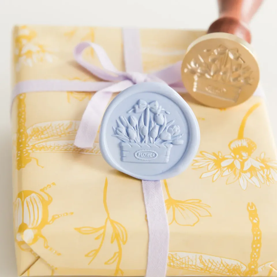 Jessy at Sea 3D Tulip Basket wax stempel 30 mm