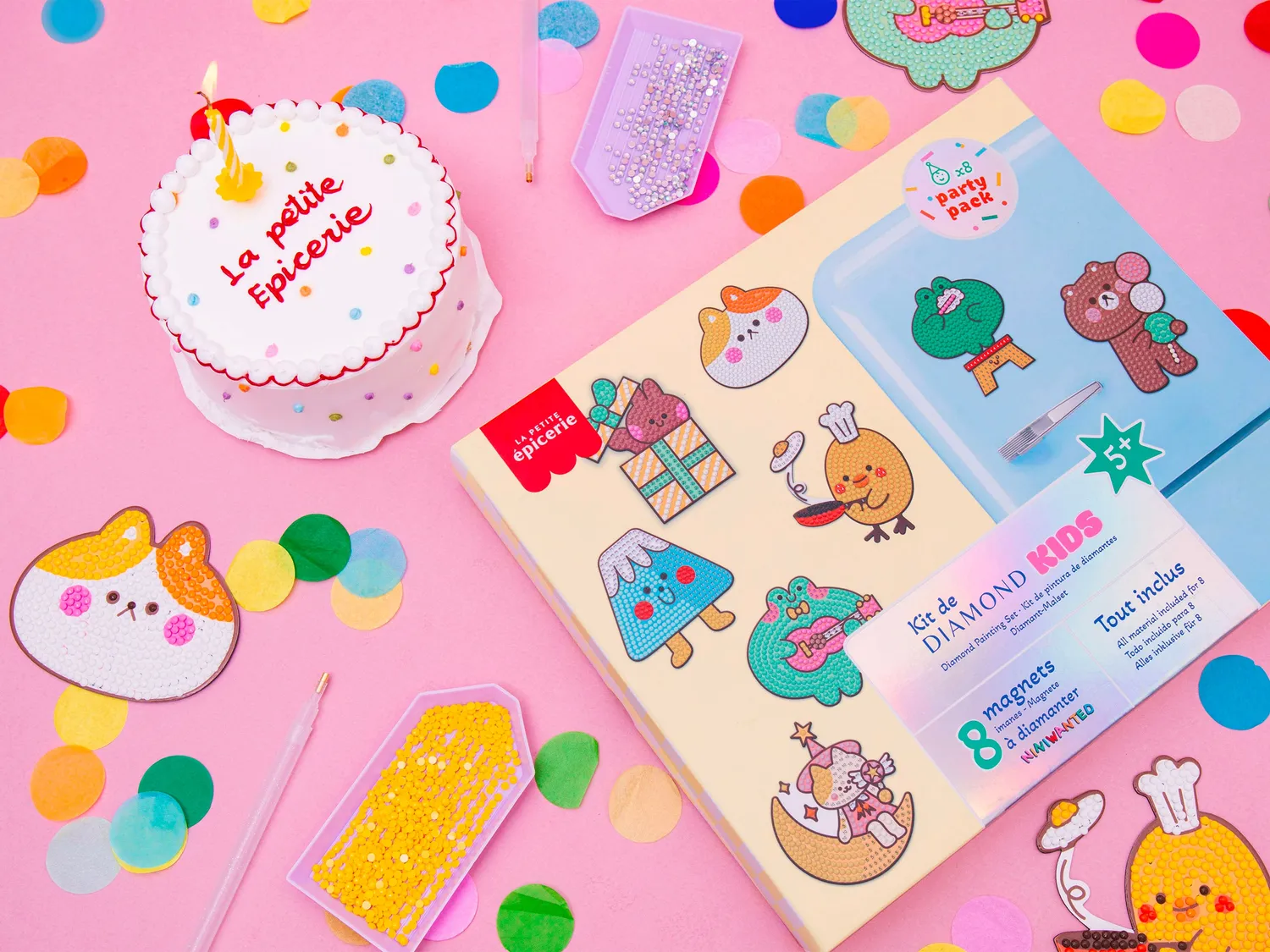 Petit Diamond kids party pack magnets 8 stuks NiniWanted