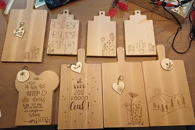 Astrid Brouwers Workshopbox houtbranden huren 5-30 personen