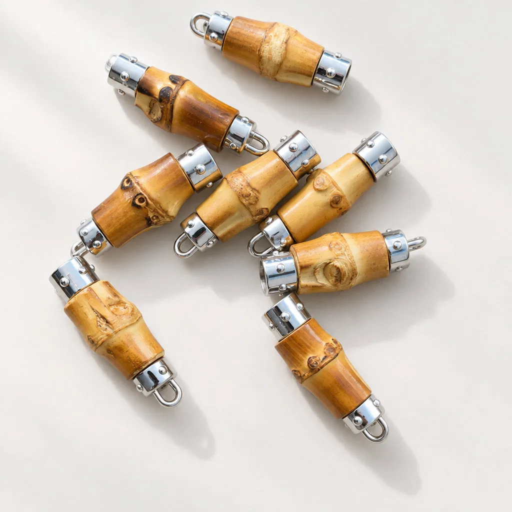Leather House Bamboo Zipper Puller ritstrekker goud bamboe