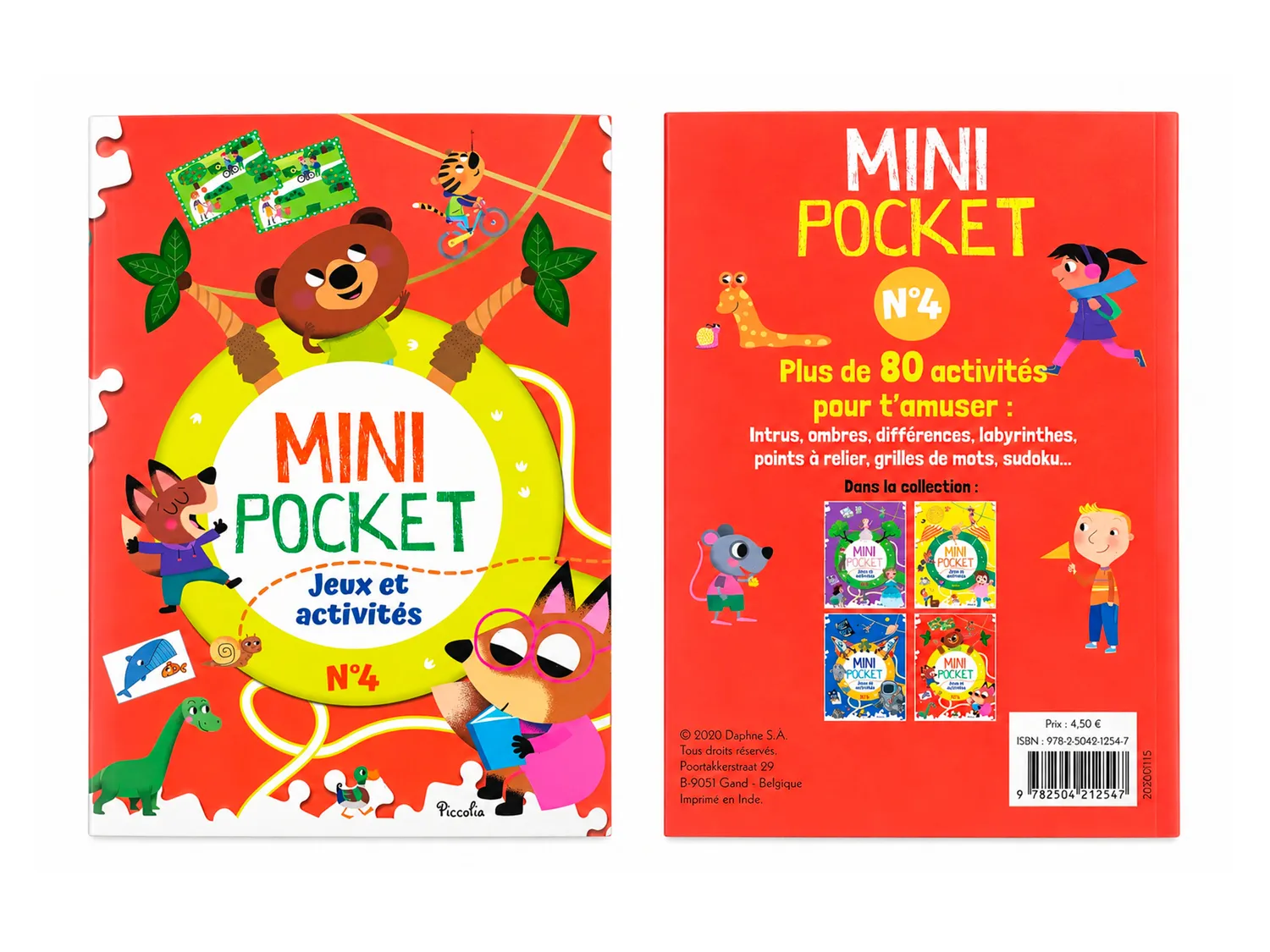 La Petite Epicerie Mini Pocket activiteitenboekje nr 4 dieren
