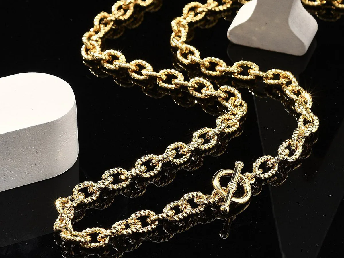 La Petite Epicerie kabelketting halsketting goud 50 cm