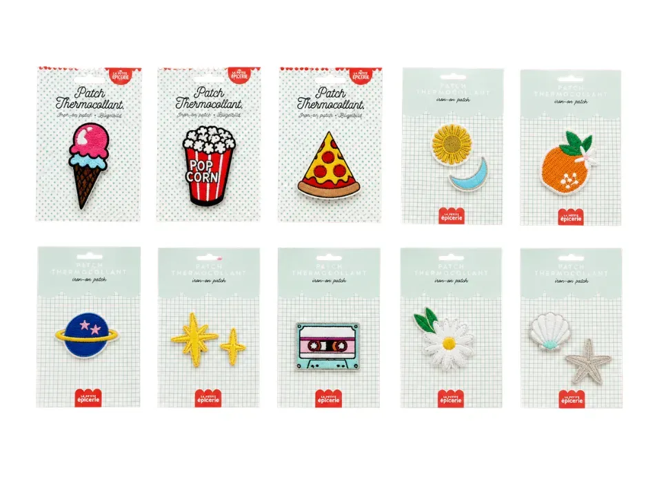 La Petite Epicerie Strijkpatches Set 10 stuks Fun Mix