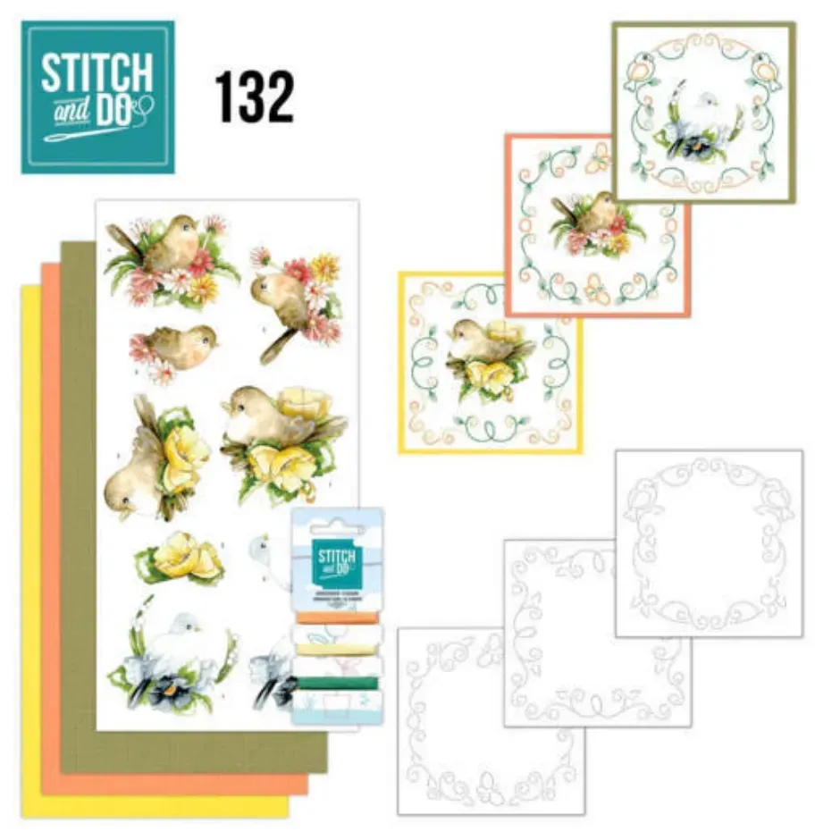 LTC-Leiden Stitch and Do 132 Delicate Flowers borduursetje