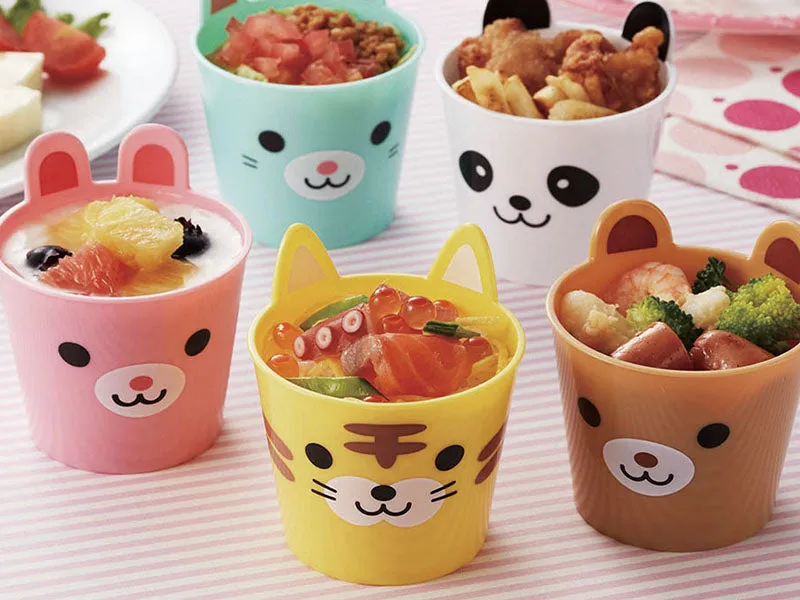 La Petite Epicerie dieren mini bakjes set 5 stuks herbruikbaar