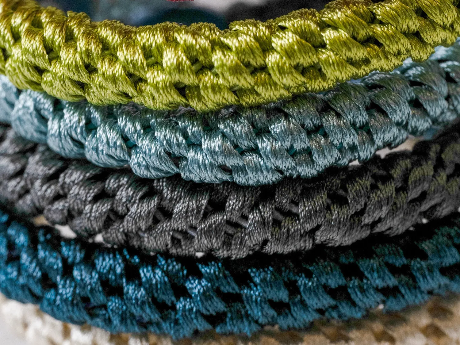 Kknekki Mix Pétrole Pailleté haarelastiek blauw