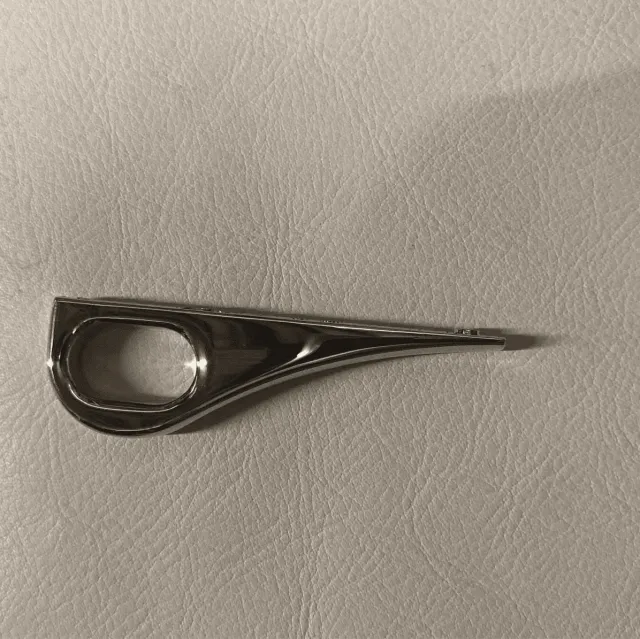 Leather House Soufflé Haken Silver 68x28 mm sieraad per 2