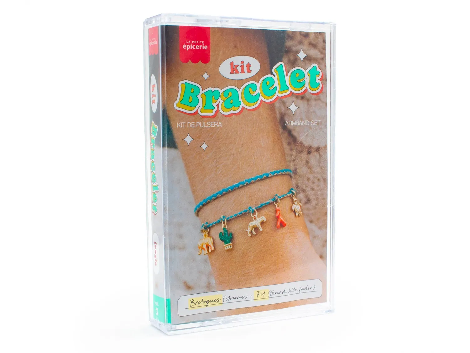 La Petite Epicerie cassette armband kit 6 stuks retro