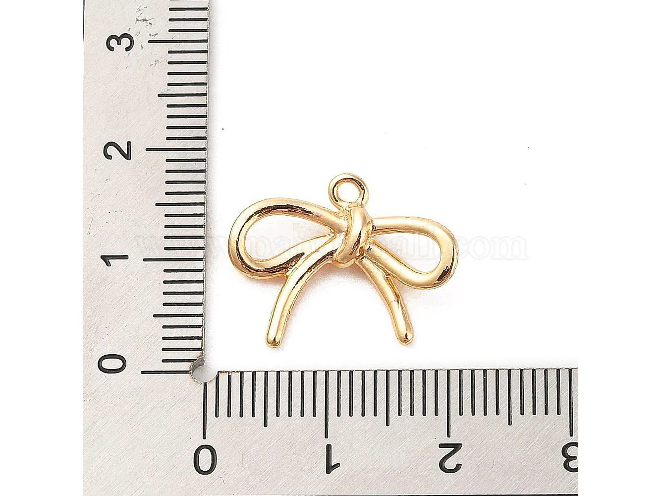 La Petite Epicerie Bedel strikje goud 14,5 mm messing 18K