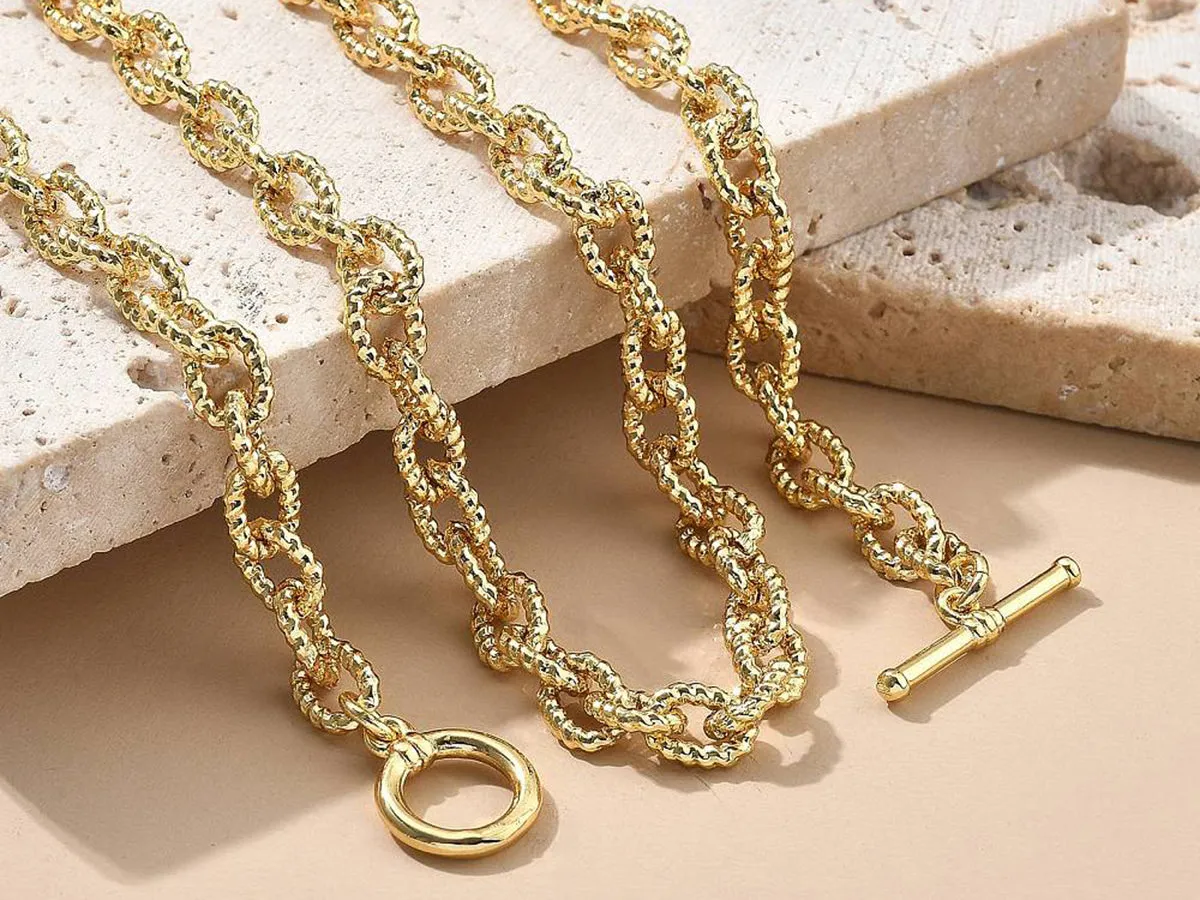 La Petite Epicerie kabelketting halsketting goud 50 cm