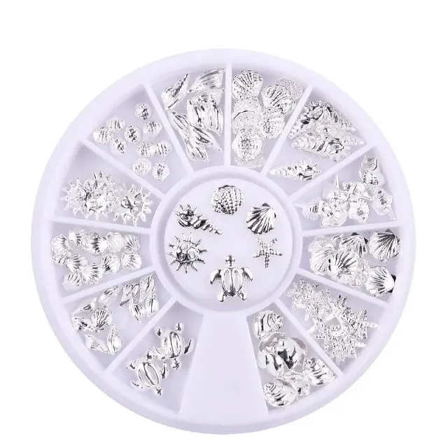 Bijounique Decowiel Zee 3D ornamenten zilver 6 cm