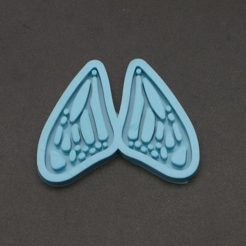 Bijounique 22 Dubbele vlindervleugels mal 5,5x4 cm