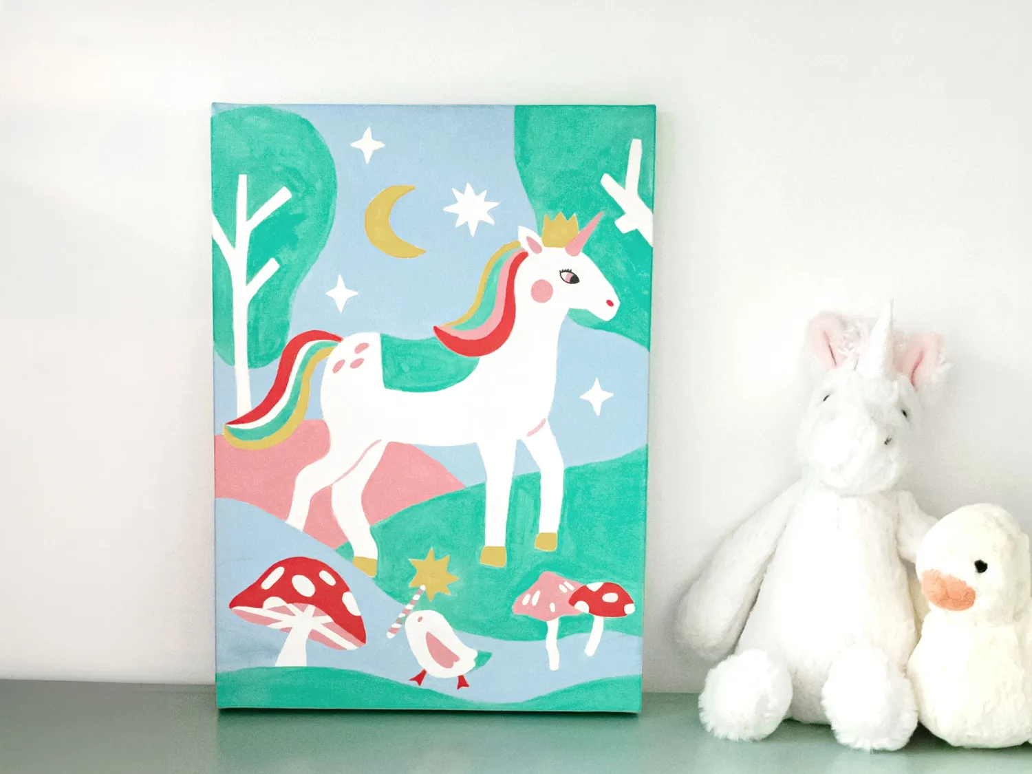 La Petite Epicerie Petit Pinceau Kids Licorne et Piou schilderen op nummer