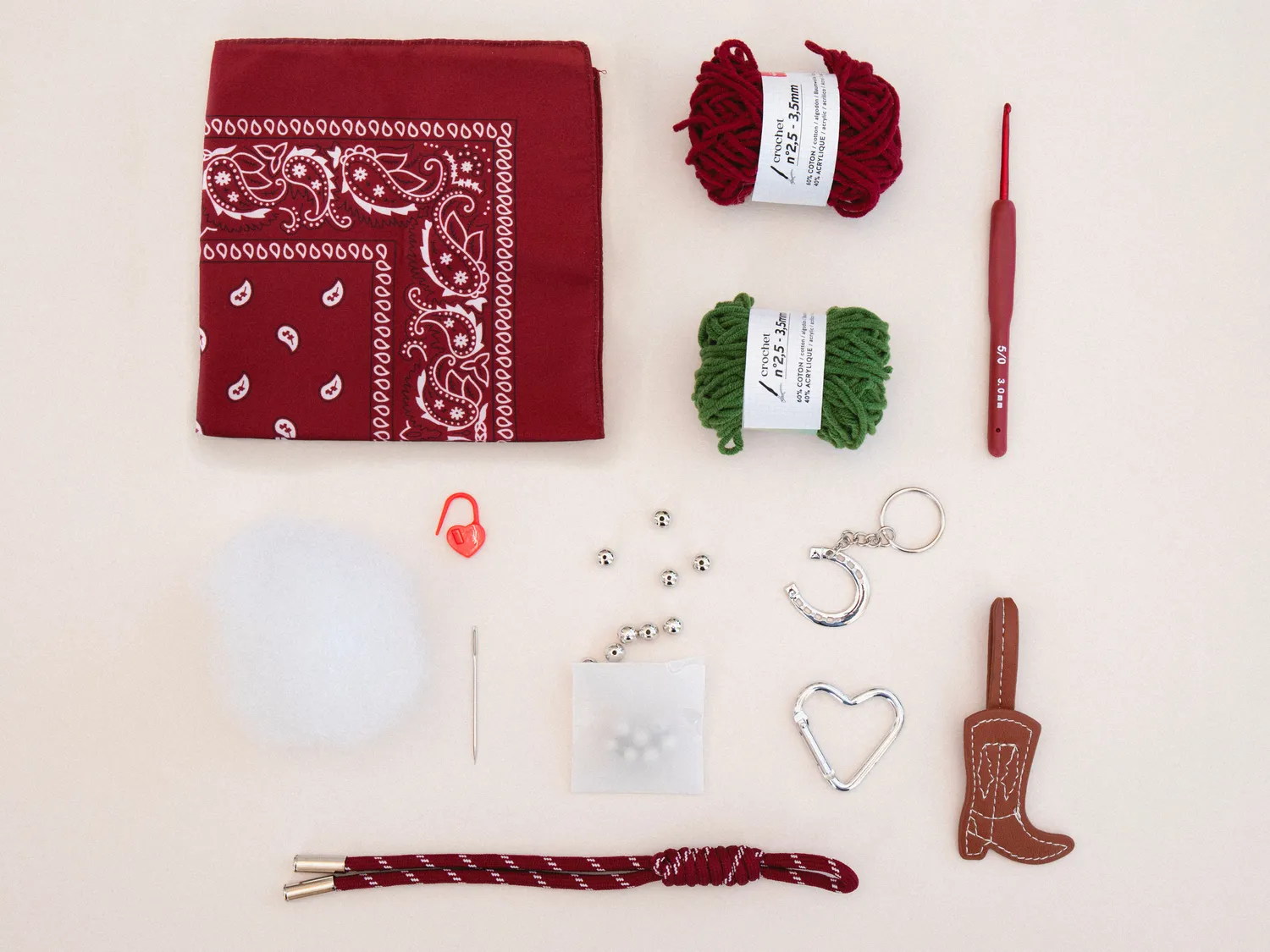 La Petite Epicerie Cherry Cowboy haakset bag charms beginners