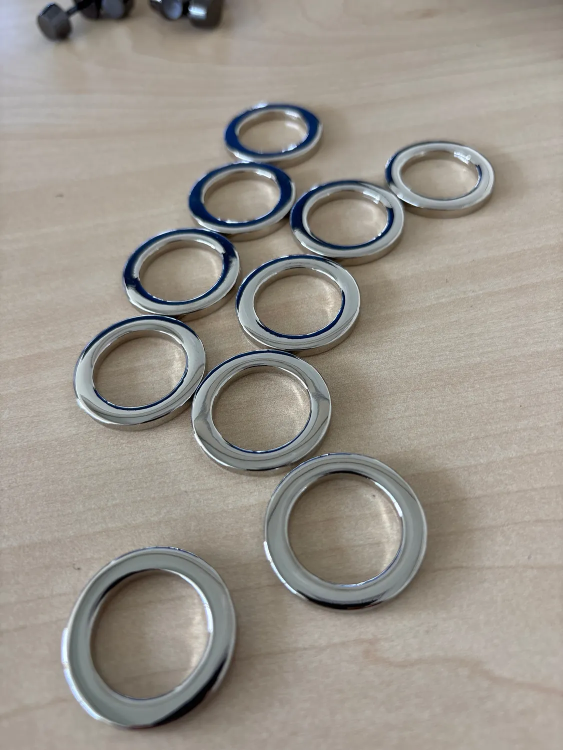 Leather House O-ring zilver 20 mm nikkel 2 stuks