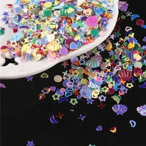 Bijounique Pailletten-mix pastel 10 gram 3-6 mm