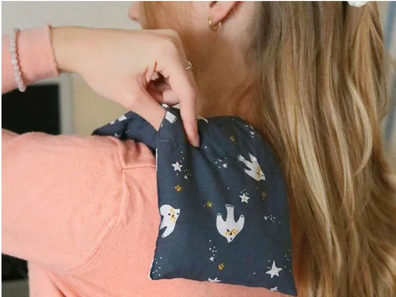 DIY Mercerie Kersenpitkussen naaikit Hirondelle katoen