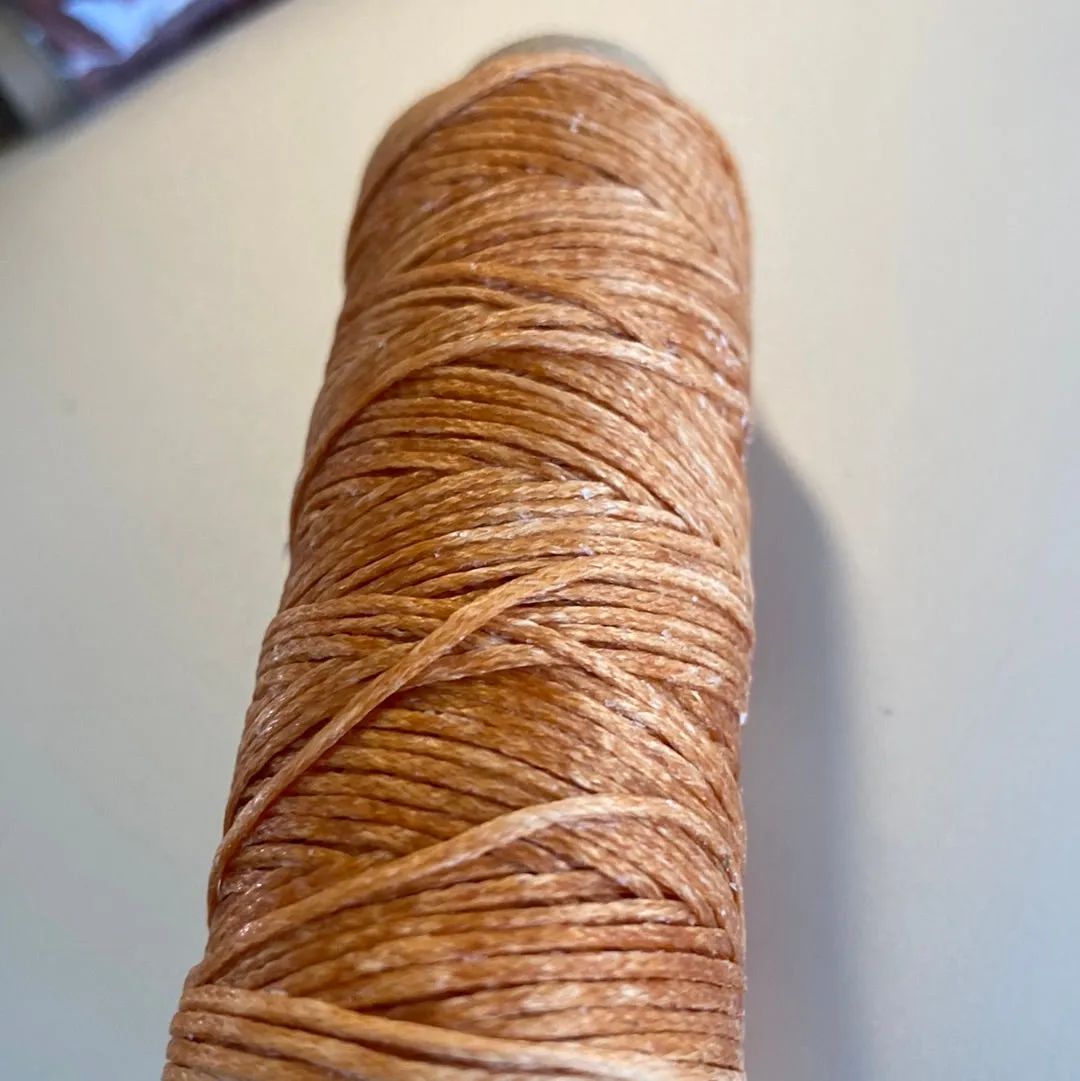 Leather House Waxy garen zwart 50 meter