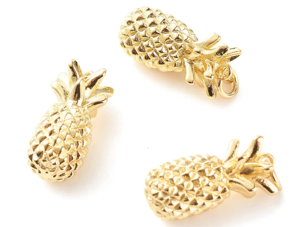 La Petite Epicerie ananas bedel verguld 19 mm messing