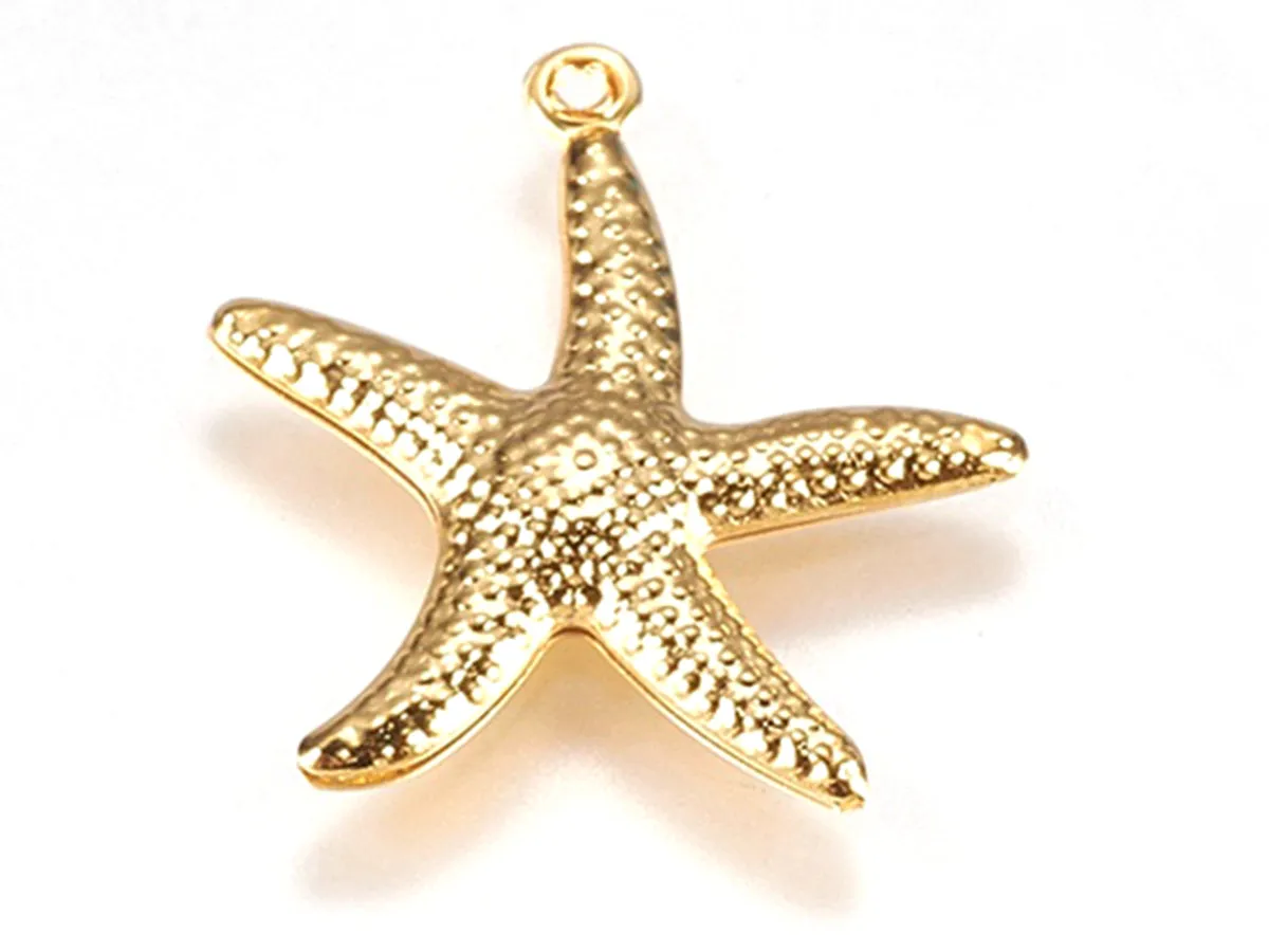 La Petite Epicerie bedel zeester goud 22 mm per stuk