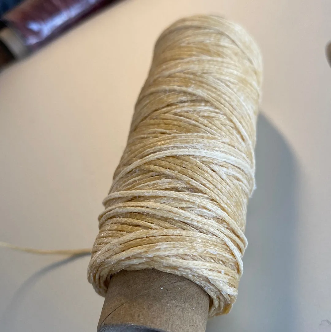 Leather House Waxy garen zwart 50 meter