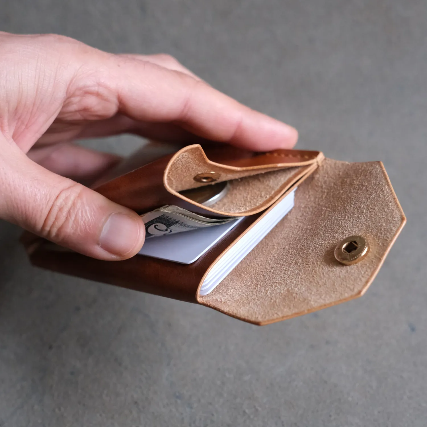 Leather House Baggywrinkle Portemonnee Patroon PDF Leer