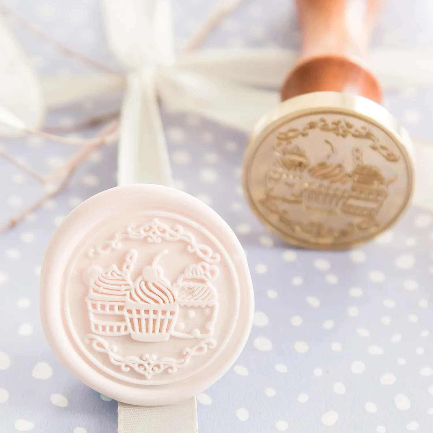 Jessy at Sea Cupcakes lakzegel stempel 30 mm