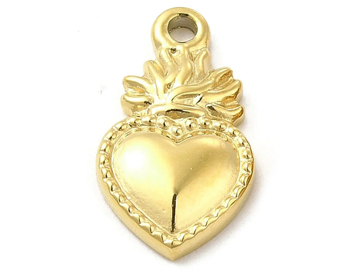 La Petite Epicerie Heilig Hart bedel goud 14K per stuk
