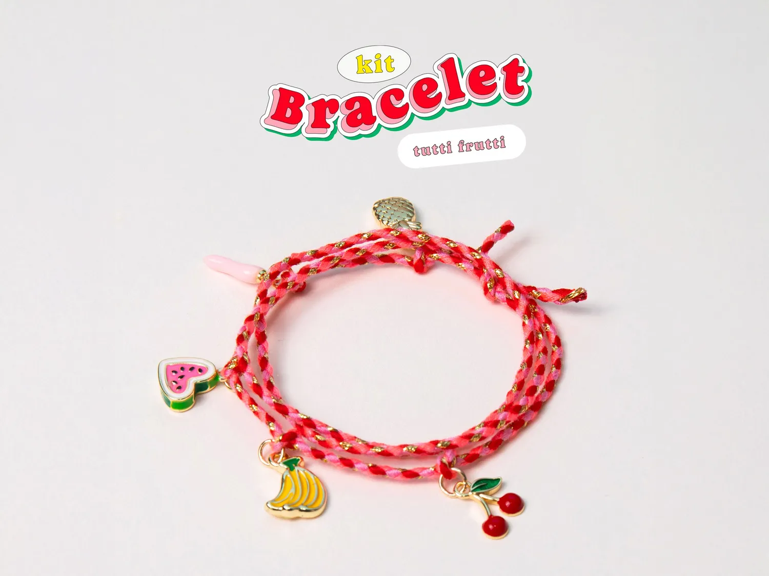 La Petite Epicerie cassette armband kit 6 stuks retro