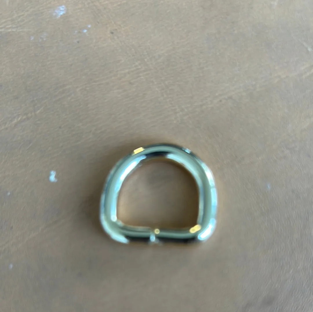 Leather House Silver 15 mm D-ring zilver per stuk