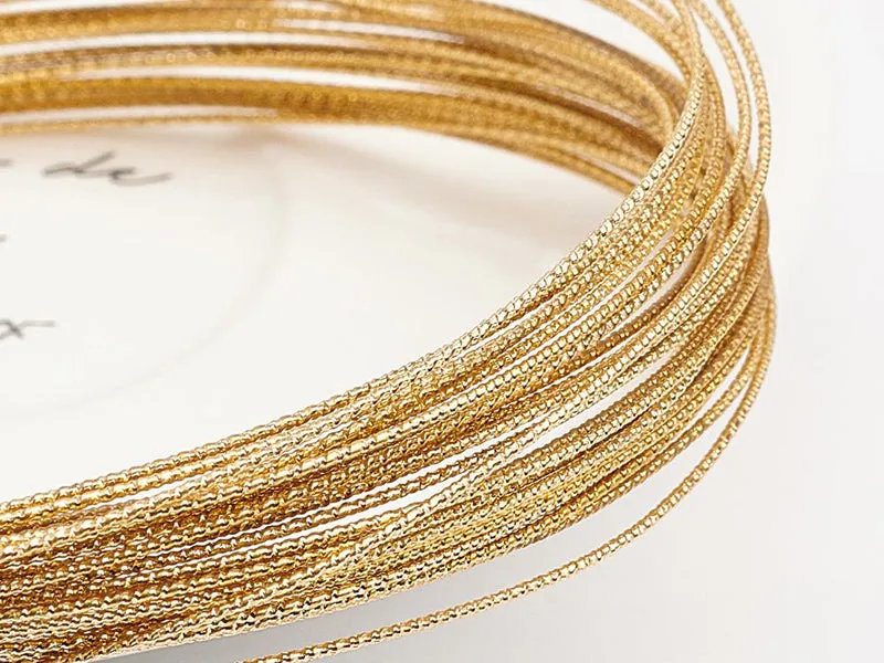 La Petite Epicerie koperdraad goud glanzend 0,8 mm 10 meter