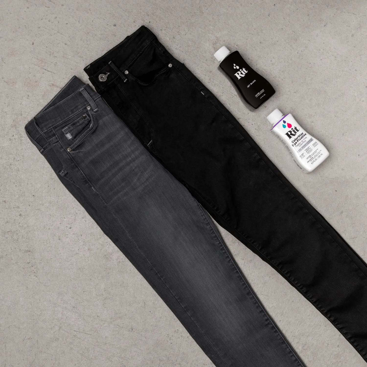 Rit Get Black Back textielverfset zwart
