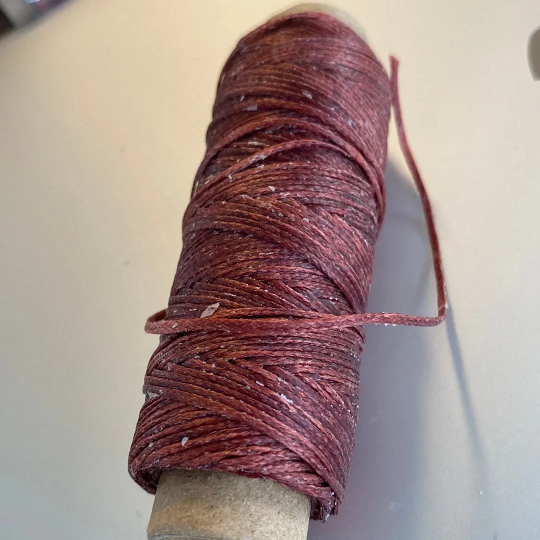 Leather House Waxy garen zwart 50 meter