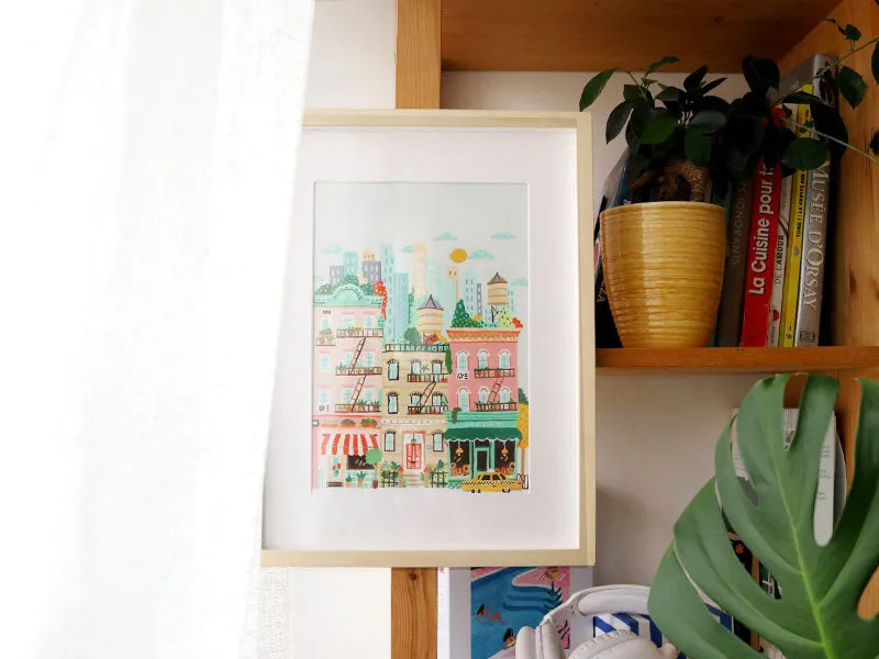 La Petite Epicerie Petit Pinceau New York schilderen op nummer 24x32cm