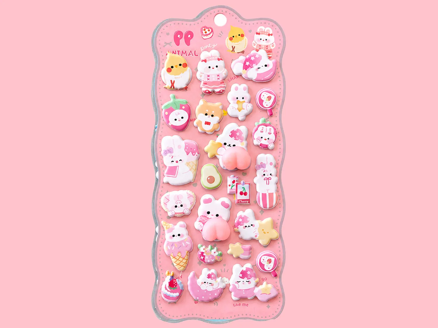 La Petite Epicerie Garden Party squishy stickers kawaii