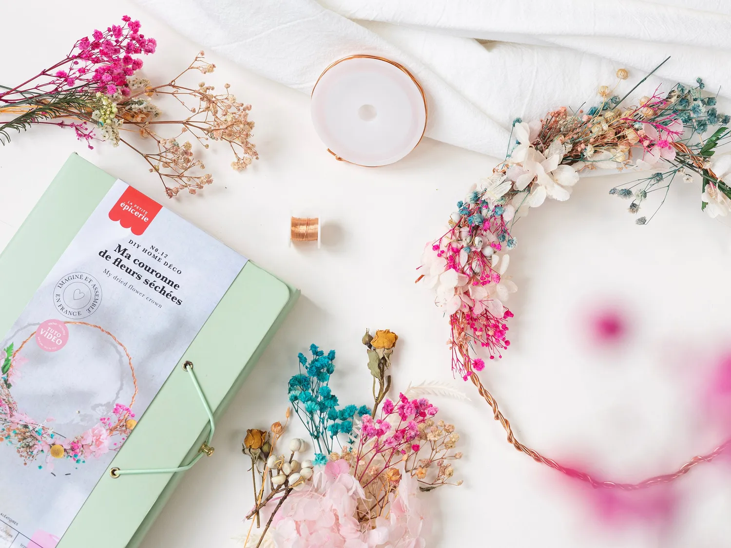 La Petite Epicerie Home Déco droogbloemenkrans zelf maken