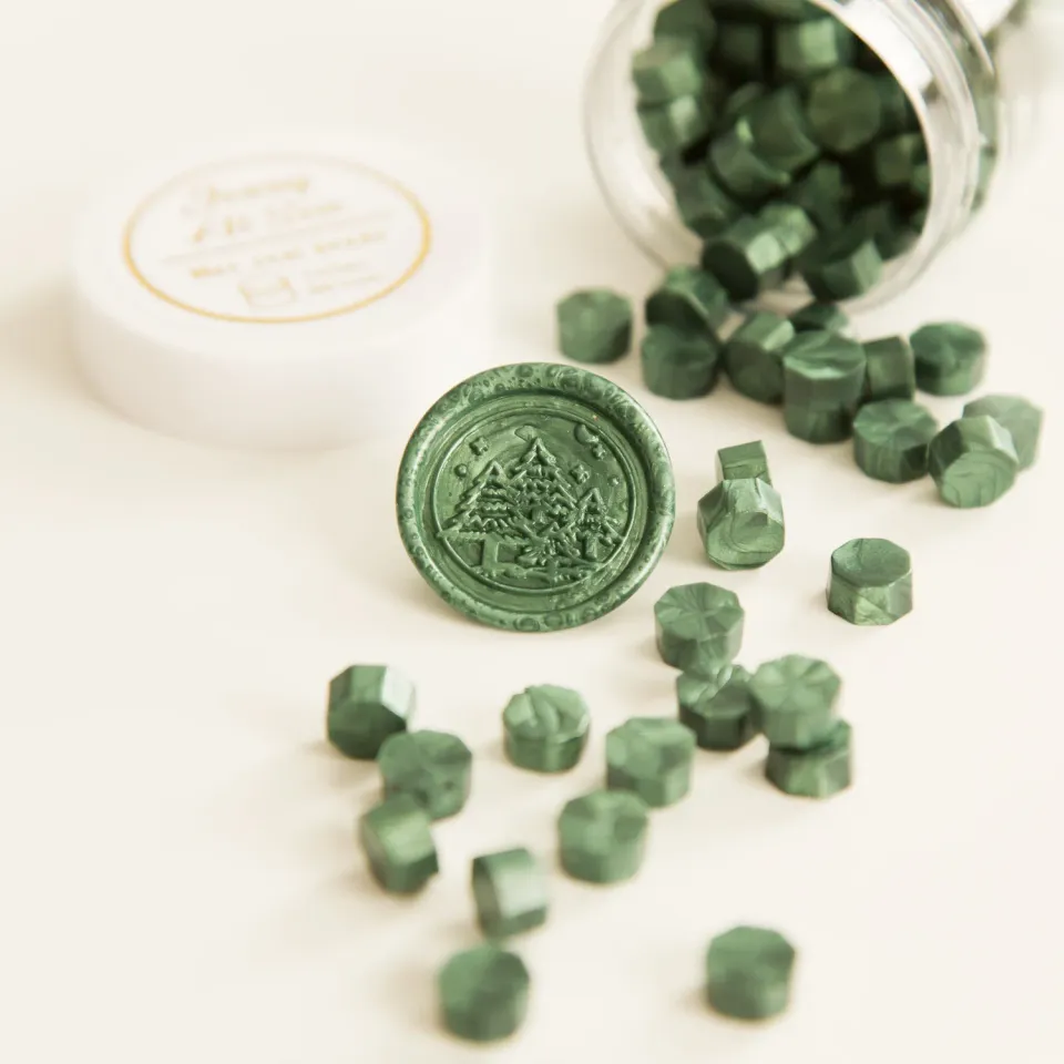 Jessy at Sea Sealing Wax zegelwas donkergroen 100 stuks