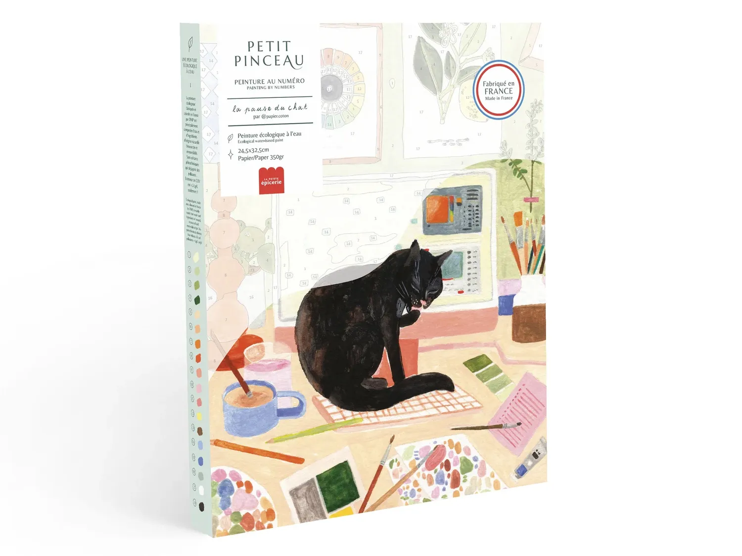 La Petite Epicerie Petit Pinceau schilderen op nummer 10st +lijst