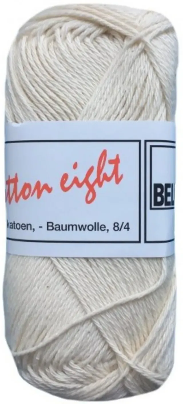 Cotton Eight 8/4 Haakgaren Ongebleekt 50 gram Katoen