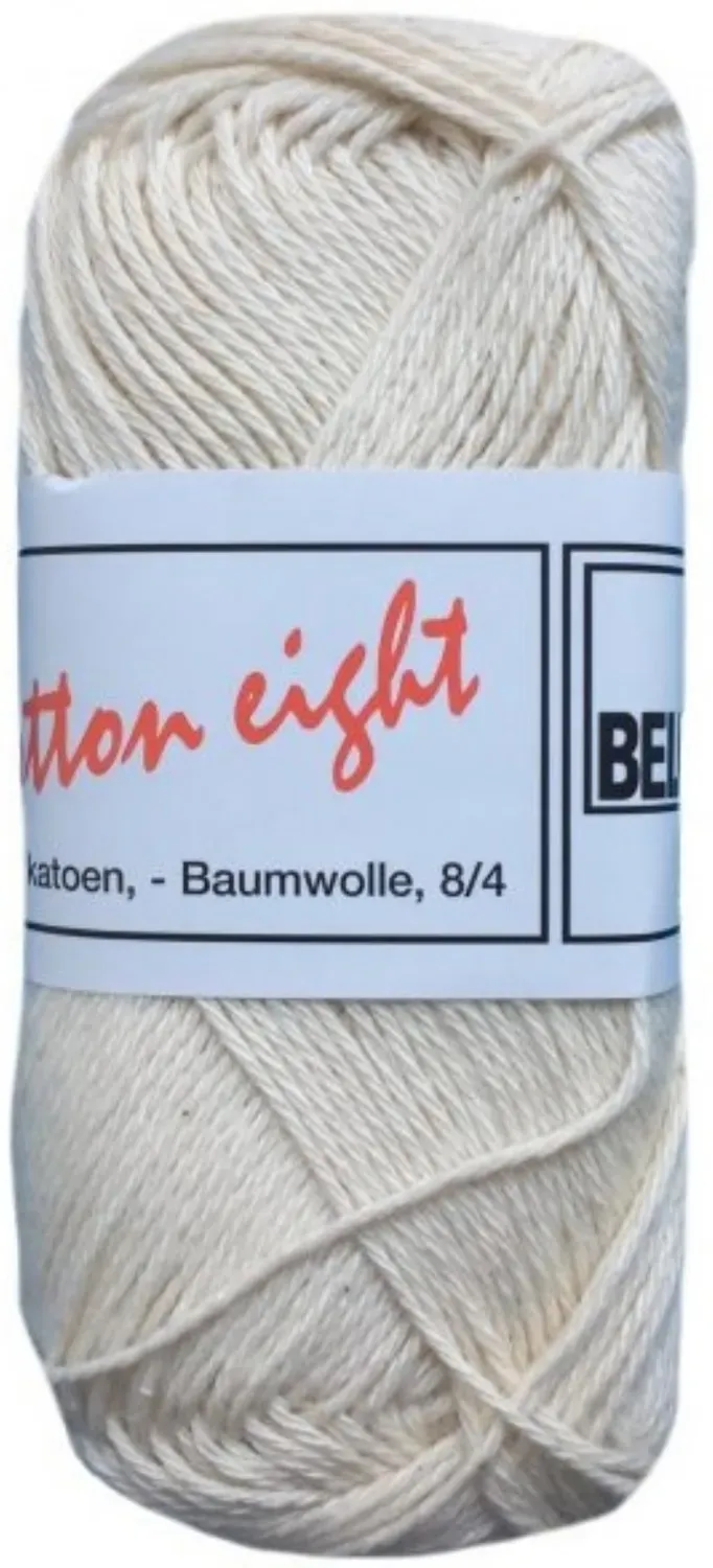 Cotton Eight 8/4 Haakgaren Ongebleekt 50 gram Katoen