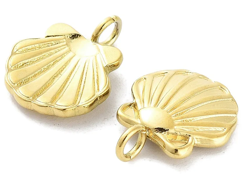 La Petite Epicerie Schelp bedel goud staal 13 mm