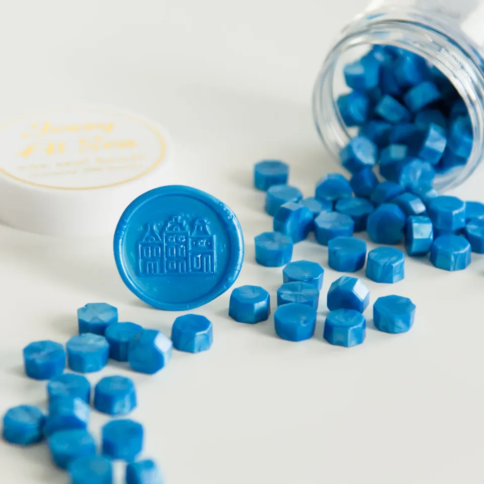 Jessy at Sea Sapphire Blue zegellak 100 stuks donkerblauw