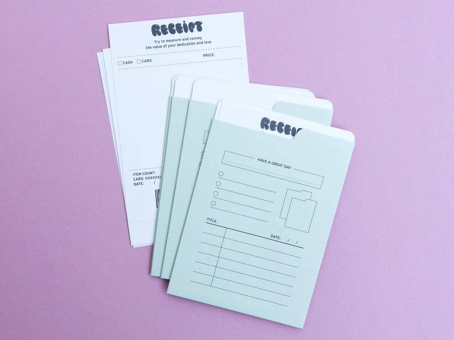 La Petite Epicerie enveloppen groen journaling 4 stuks