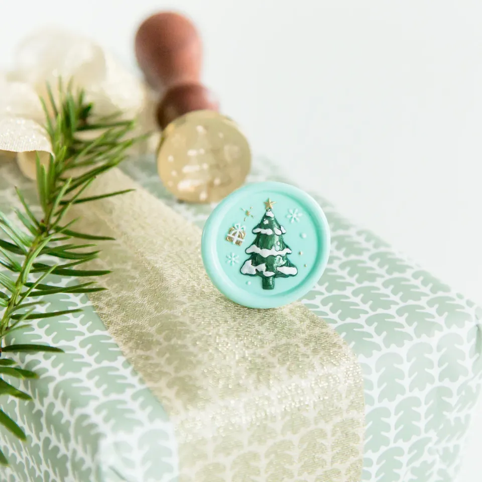 Jessy at Sea 3D Christmas Tree wax stempel 25 mm