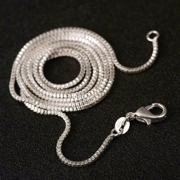 Bijounique 925 Venetiaanse ketting zilver 2 mm boxketting