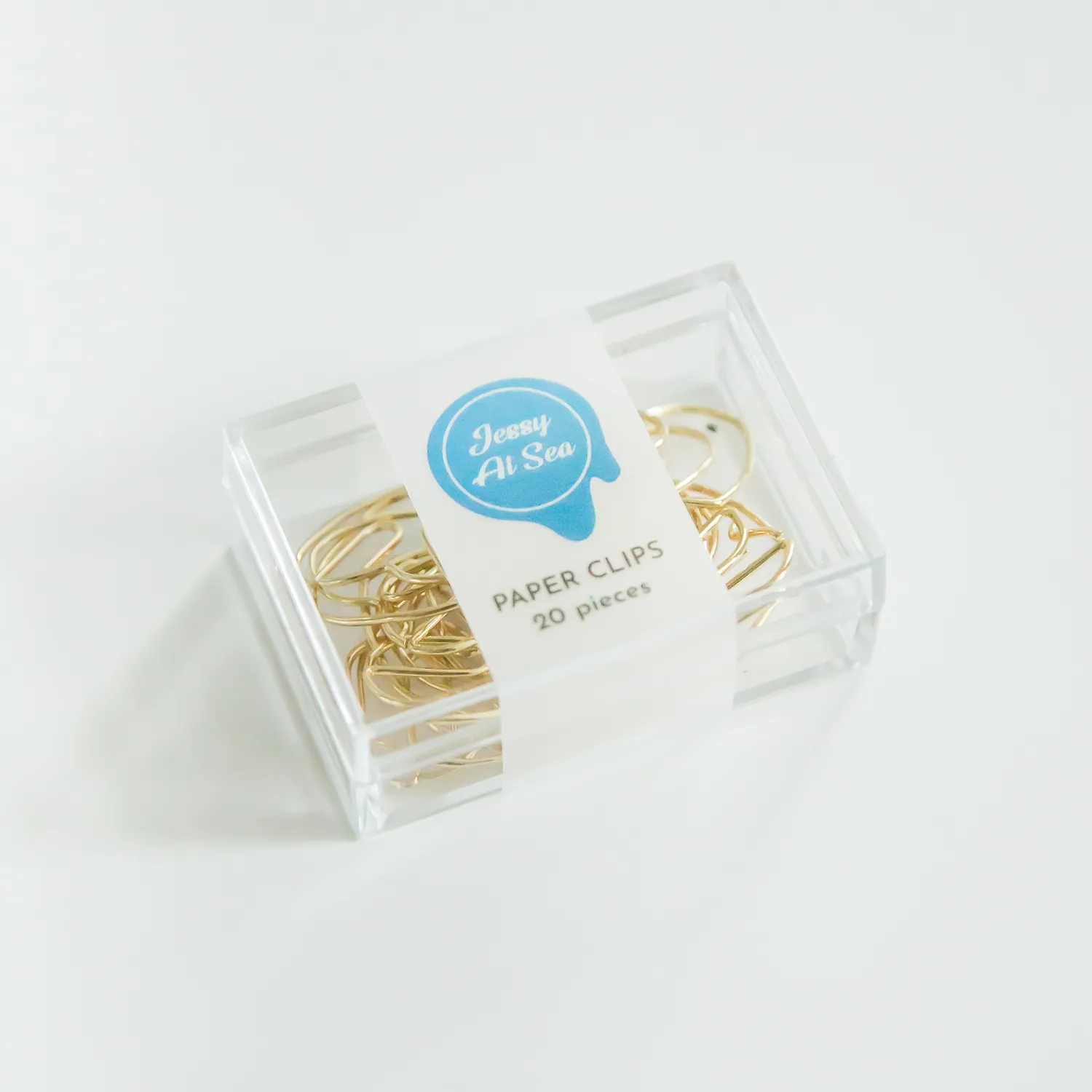Jessy at Sea Heart paperclips goud 20 stuks 22 mm