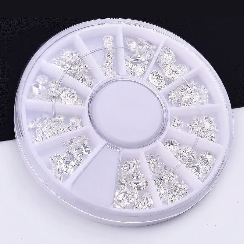 Bijounique Decowiel Zee 3D ornamenten zilver 6 cm