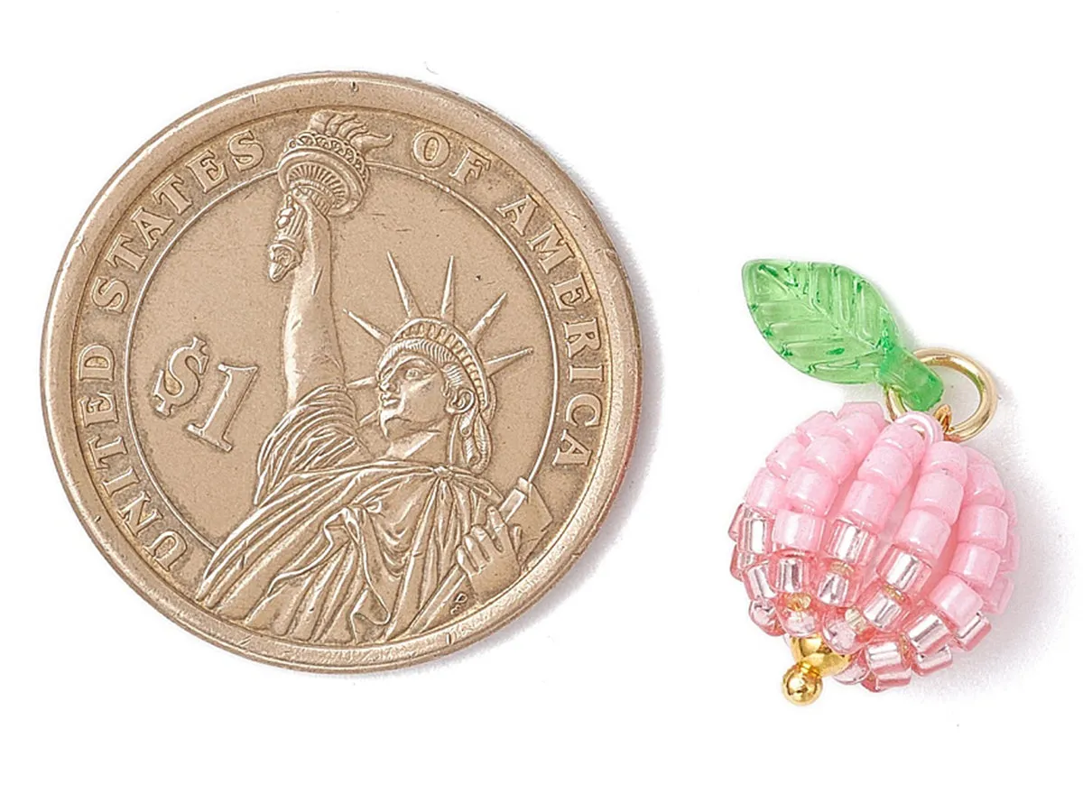 La Petite Epicerie roze appel hanger 14,5 mm per stuk