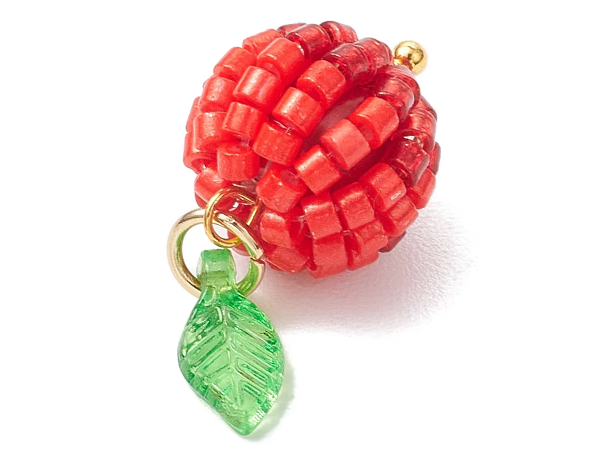 La Petite Epicerie hanger appel rood rocaille 14,5mm