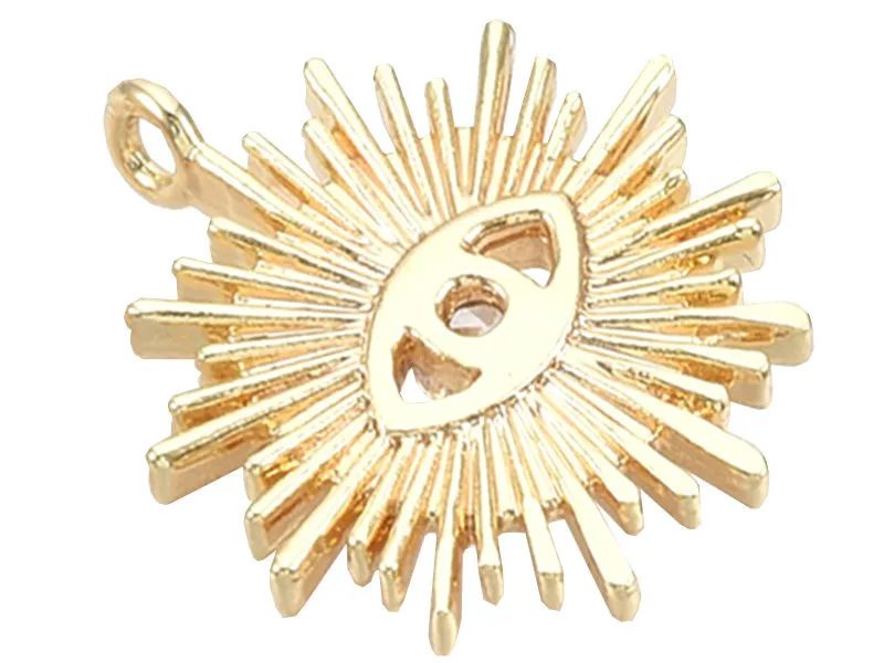 La Petite Epicerie Soleil bedel zon met oog 18K verguld